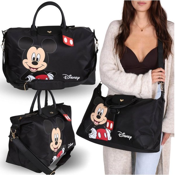 Sarcia.eu Reisetasche DISNEY Micky Maus schwarze Wochenendtasche, 46 × 24 × 35 cm
