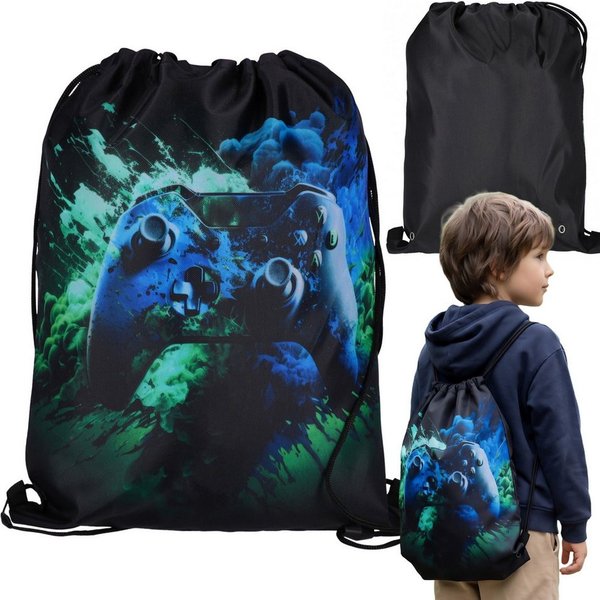Sarcia.eu Turnbeutel Gaming Turnbeutel schwarz, Sportbeutel für Schule 38×33 cm