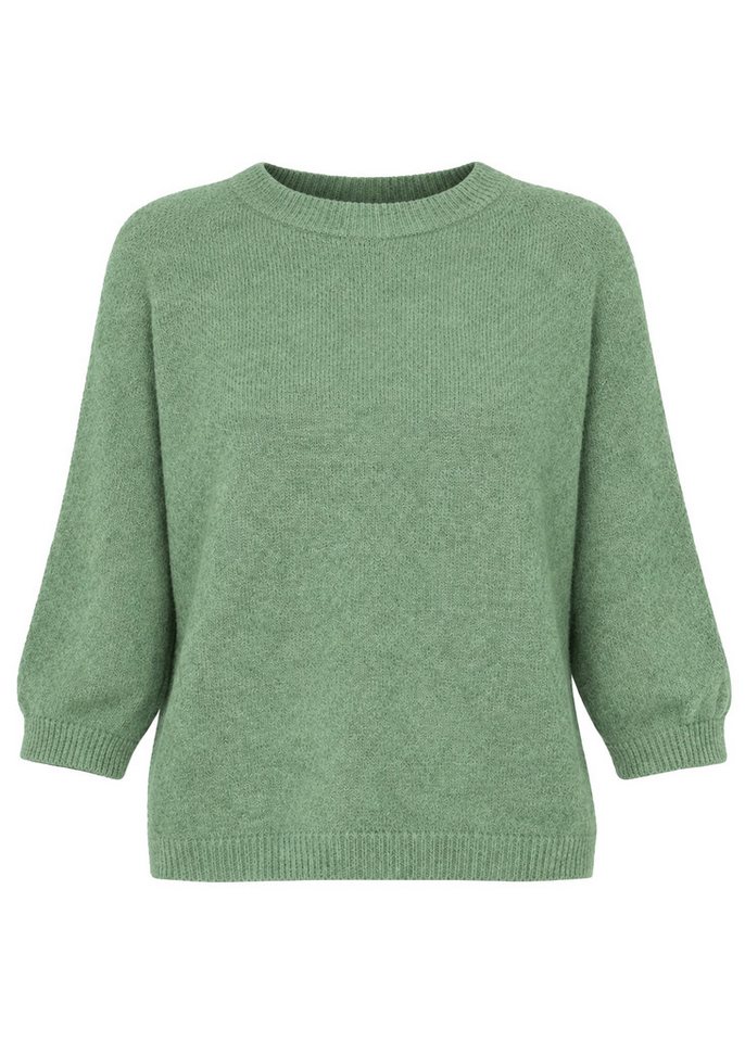 SASSYCLASSY Strickpullover Strickoberteil mit halblangen Ärmeln für Damen 61 – Bild 2 von 5