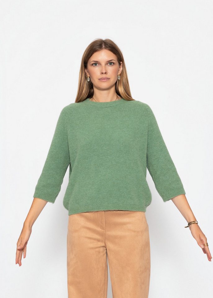 SASSYCLASSY Strickpullover Strickoberteil mit halblangen Ärmeln für Damen 61 – Bild 4 von 5
