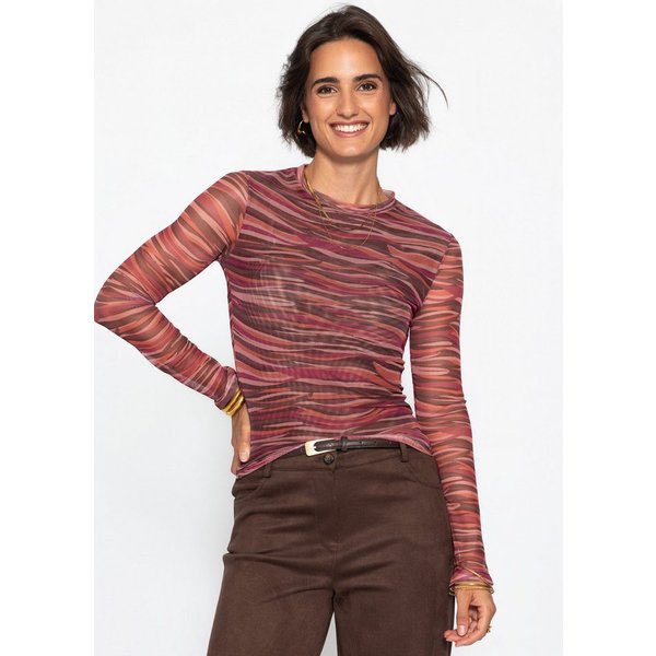 SASSYCLASSY Strickpullover Strickoberteil mit halblangen Ärmeln für Damen 66