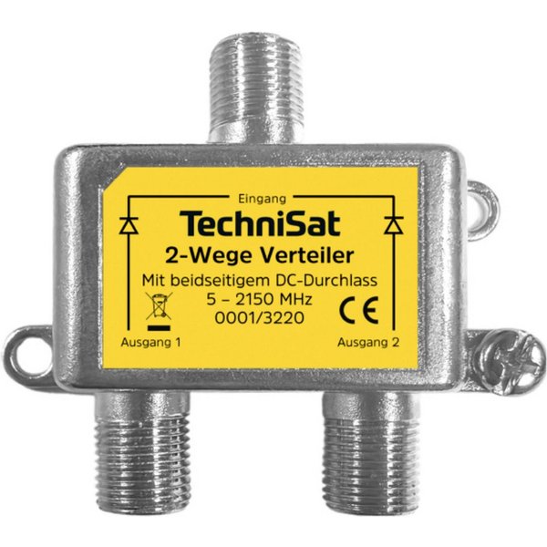 TechniSat SAT-Verteiler TechniSat 2-Wege-Verteiler SAT-Verteiler 2-fach
