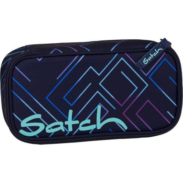 Satch Federmäppchen Schlamperbox, (2-tlg), inklusive Geodreieck und Stundenplan