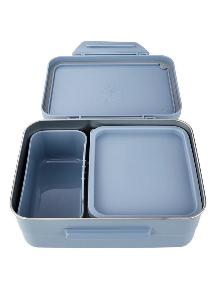 Satch Lunchbox Edelstahl Brotdose, Edelstahl, (Edelstahl Brotdose, 3-tlg., 1x Brotdose, 1x Trennfach), spülmaschinengeeignet bis 45 Grad, Handwäsche empfohlen – Bild 3 von 3
