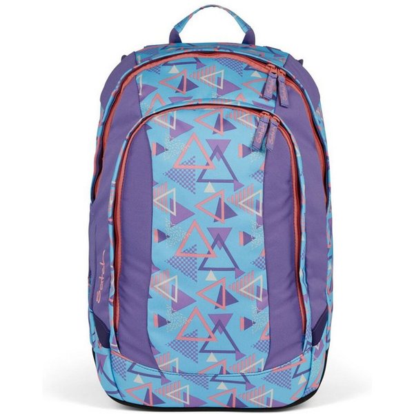 Satch Schulranzen Schulrucksack AIR 80s Dance, Kollektion 2024 (1 Stück), Laptop-Fach, Your-Size-System, Schulranzen