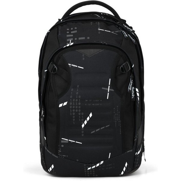 Satch Schulranzen Schulrucksack MATCH PLUS Ninja Matrix (1 Stück), Schulranzen, ergonomisch, 30 + 5 Liter, 4 Fächer