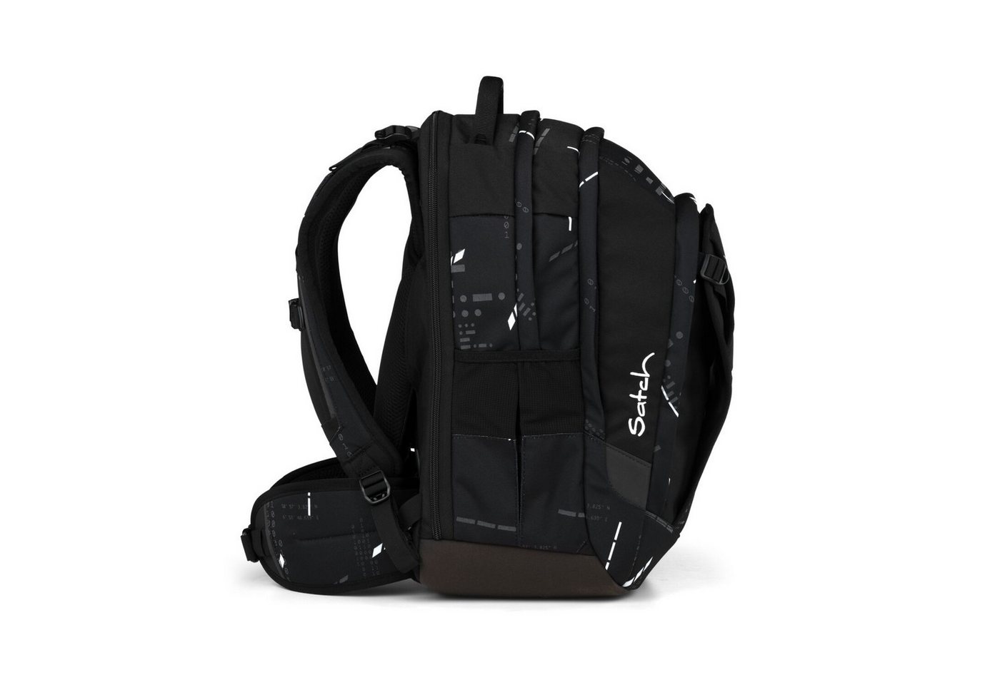 Satch Schulranzen Schulrucksack MATCH PLUS Ninja Matrix (1 Stück), Schulranzen, ergonomisch, 30 + 5 Liter, 4 Fächer – Bild 4 von 5