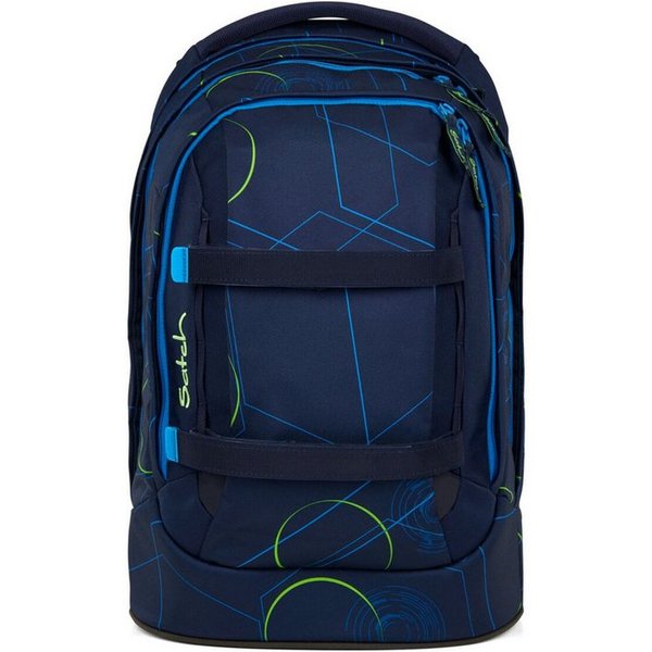 Satch Schulranzen Schulrucksack PACK BlueTech (1 Stück), ergonomisch, Your-Size-System: auf Körpergröße anpassbar
