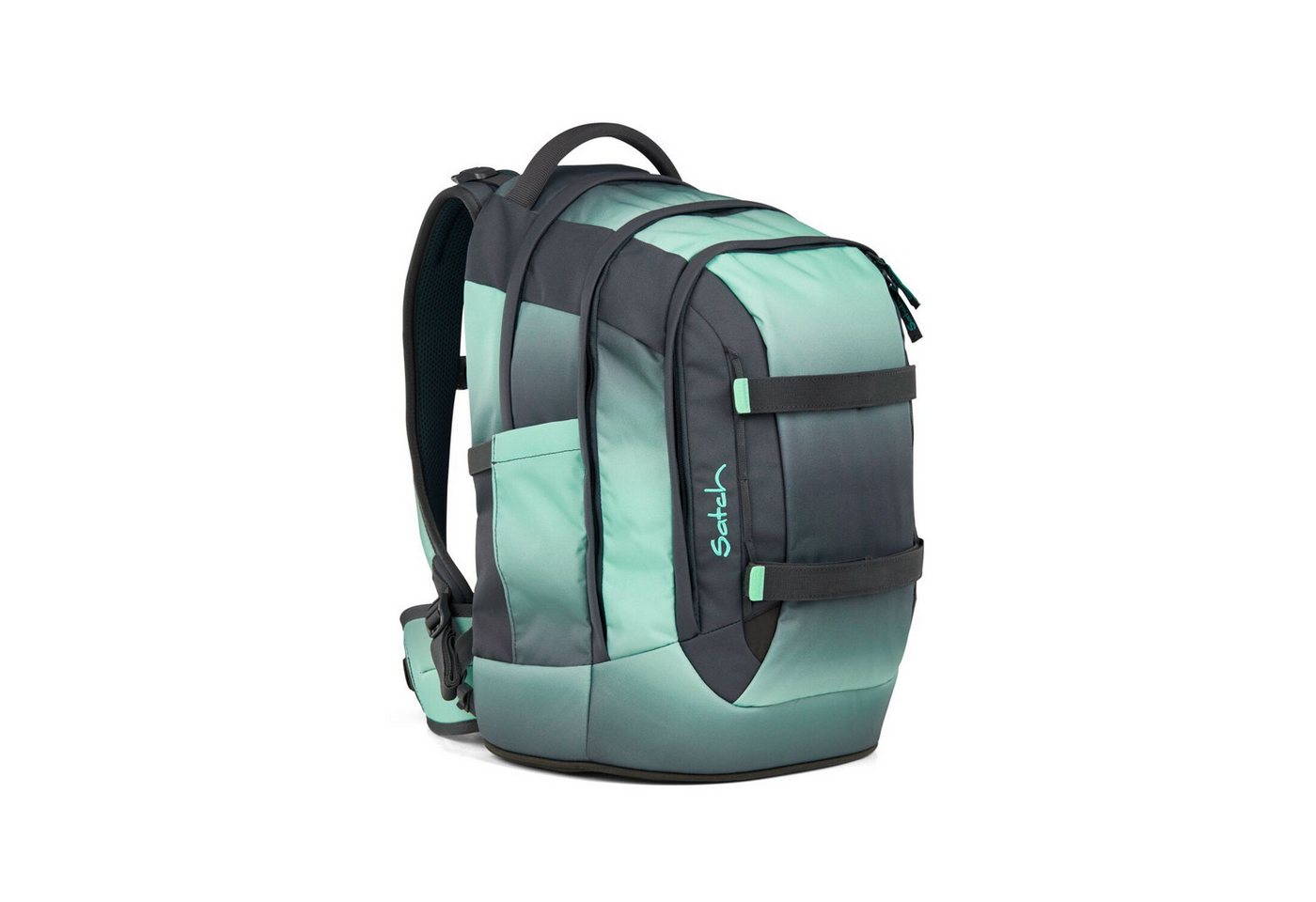 Satch Schulranzen Schulrucksack PACK Gradient Mint (1 Stück), ergonomisch, Your-Size-System: auf Körpergröße anpassbar – Bild 2 von 5