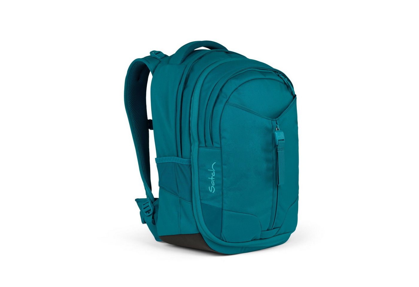 Satch Schulranzen Schulrucksack-Set MATCH Deep Petrol 3-teilig, Kollektion 2024 (3-teilig), Laptop-Fach, Your-Size-System, Schulranzen – Bild 2 von 5