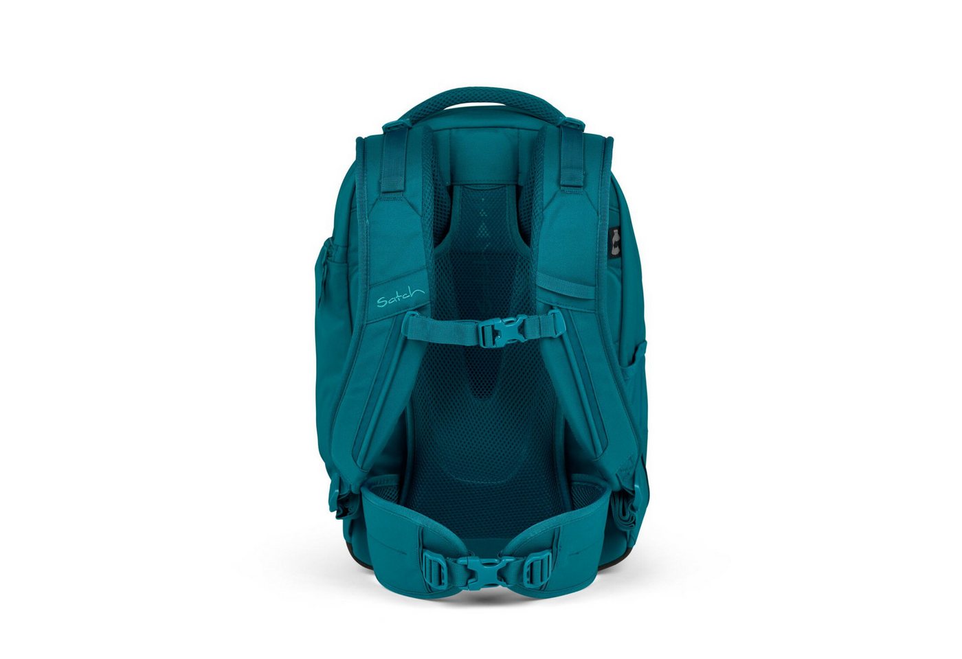Satch Schulranzen Schulrucksack-Set MATCH Deep Petrol 3-teilig, Kollektion 2024 (3-teilig), Laptop-Fach, Your-Size-System, Schulranzen – Bild 5 von 5