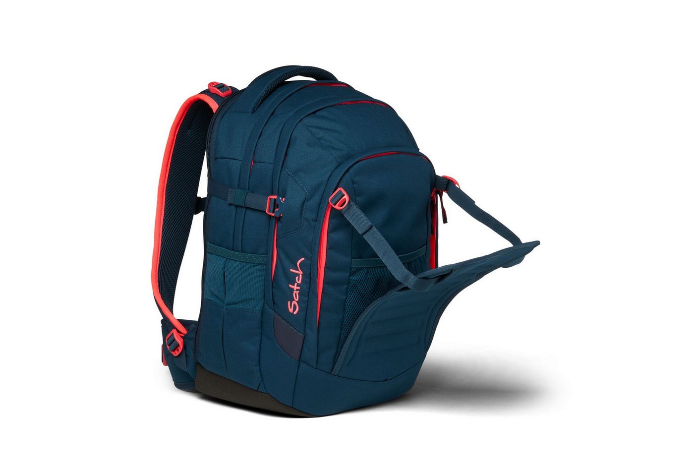 Satch Schulranzen Schulrucksack-Set MATCH Pink Phantom 2-teilig (2-teilig), Laptop-Fach, Your-Size-System, Schulranzen – Bild 2 von 5