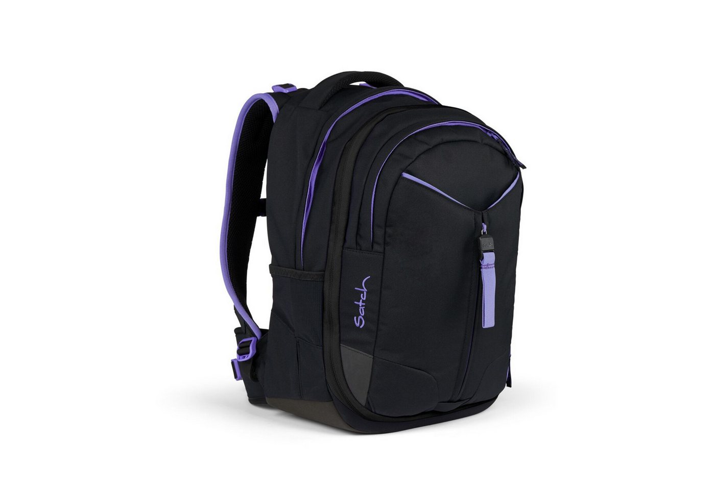 Satch Schulranzen Schulrucksack-Set MATCH Purple Phantom 2-teilig, Kollektion 2024 (2-teilig), Laptop-Fach, Your-Size-System, Schulranzen – Bild 2 von 5