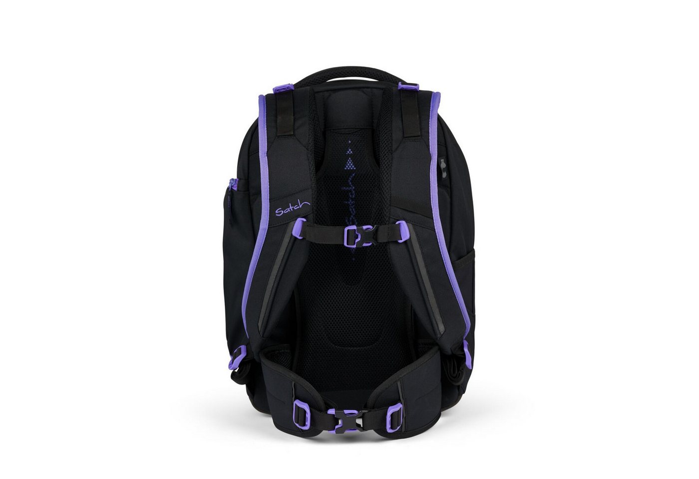 Satch Schulranzen Schulrucksack-Set MATCH Purple Phantom 2-teilig, Kollektion 2024 (2-teilig), Laptop-Fach, Your-Size-System, Schulranzen – Bild 5 von 5