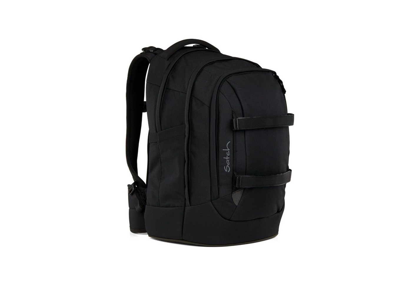 Satch Schulranzen Schulrucksack-Set PACK Blackjack 3-teilig (3-teilig), ergonomisch, Your-Size-System: auf Körpergröße anpassbar – Bild 2 von 5