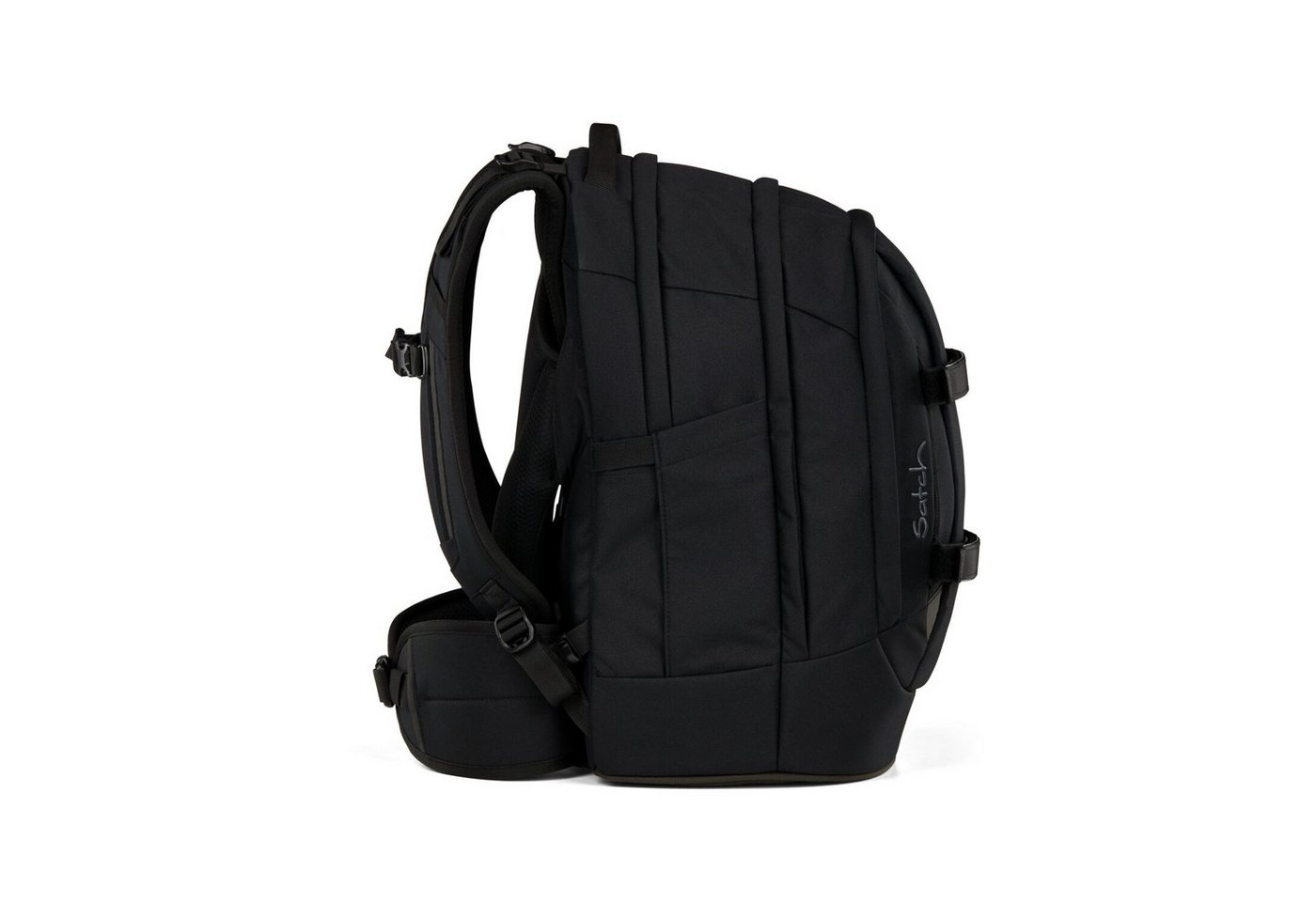 Satch Schulranzen Schulrucksack-Set PACK Blackjack 3-teilig (3-teilig), ergonomisch, Your-Size-System: auf Körpergröße anpassbar – Bild 4 von 5