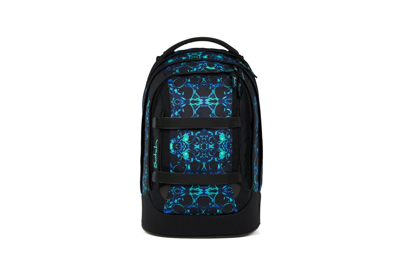 Satch Schulranzen Schulrucksack-Set PACK Caleido Blue 2-teilig (2-teilig), ergonomisch, Your-Size-System: auf Körpergröße anpassbar – Bild 3 von 5