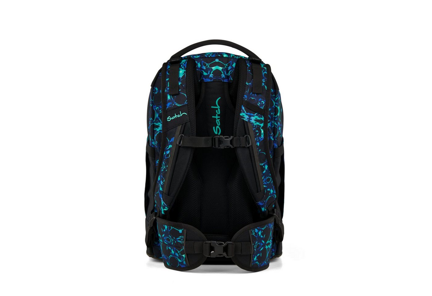 Satch Schulranzen Schulrucksack-Set PACK Caleido Blue 2-teilig (2-teilig), ergonomisch, Your-Size-System: auf Körpergröße anpassbar – Bild 5 von 5