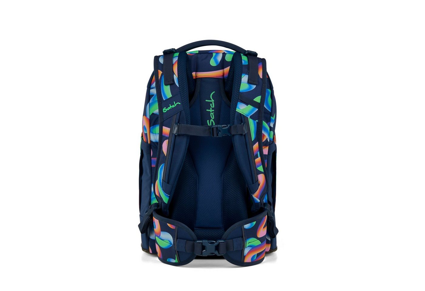 Satch Schulranzen Schulrucksack-Set PACK Crazy Twist 3-teilig (3-teilig), ergonomisch, Your-Size-System: auf Körpergröße anpassbar – Bild 4 von 5