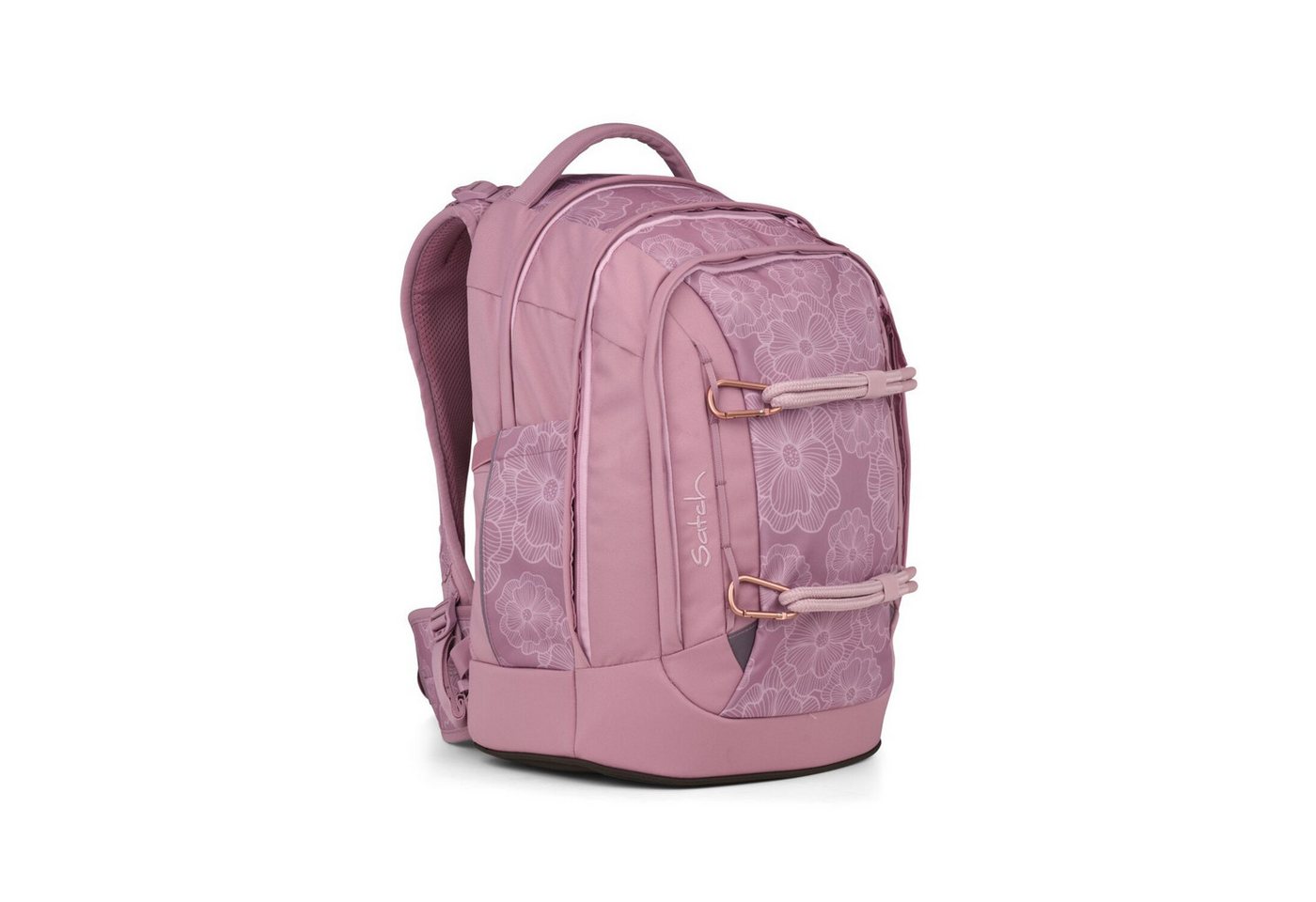 Satch Schulranzen Schulrucksack-Set PACK Magnolia Dream 2-teilig (2-teilig), ergonomisch, Your-Size-System, 5 Fächer – Bild 2 von 5