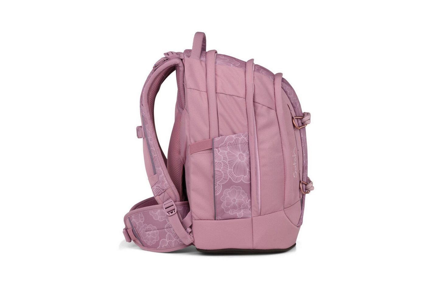 Satch Schulranzen Schulrucksack-Set PACK Magnolia Dream 2-teilig (2-teilig), ergonomisch, Your-Size-System, 5 Fächer – Bild 5 von 5