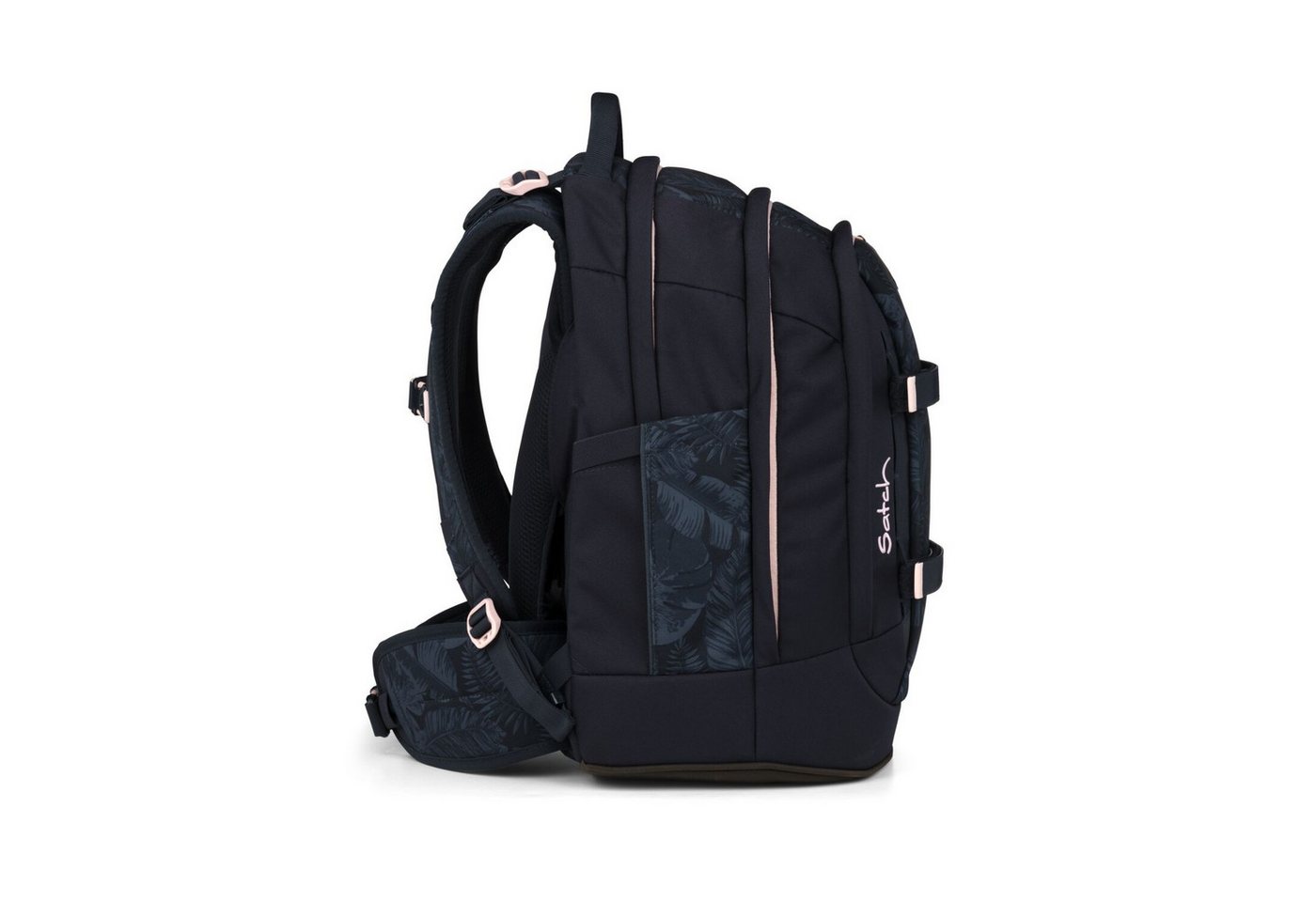 Satch Schulranzen Schulrucksack-Set PACK Midnight Jungle 2-teilig (2-teilig), ergonomisch, Your-Size-System, 5 Fächer – Bild 5 von 5