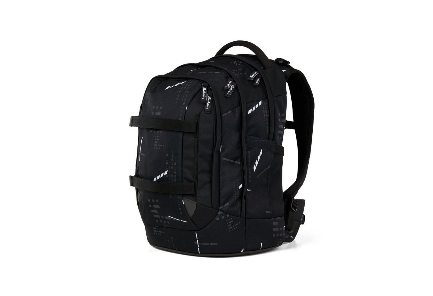 Satch Schulranzen Schulrucksack-Set PACK Ninja Matrix 2-teilig (2-teilig), ergonomisch, Your-Size-System: auf Körpergröße anpassbar – Bild 2 von 5