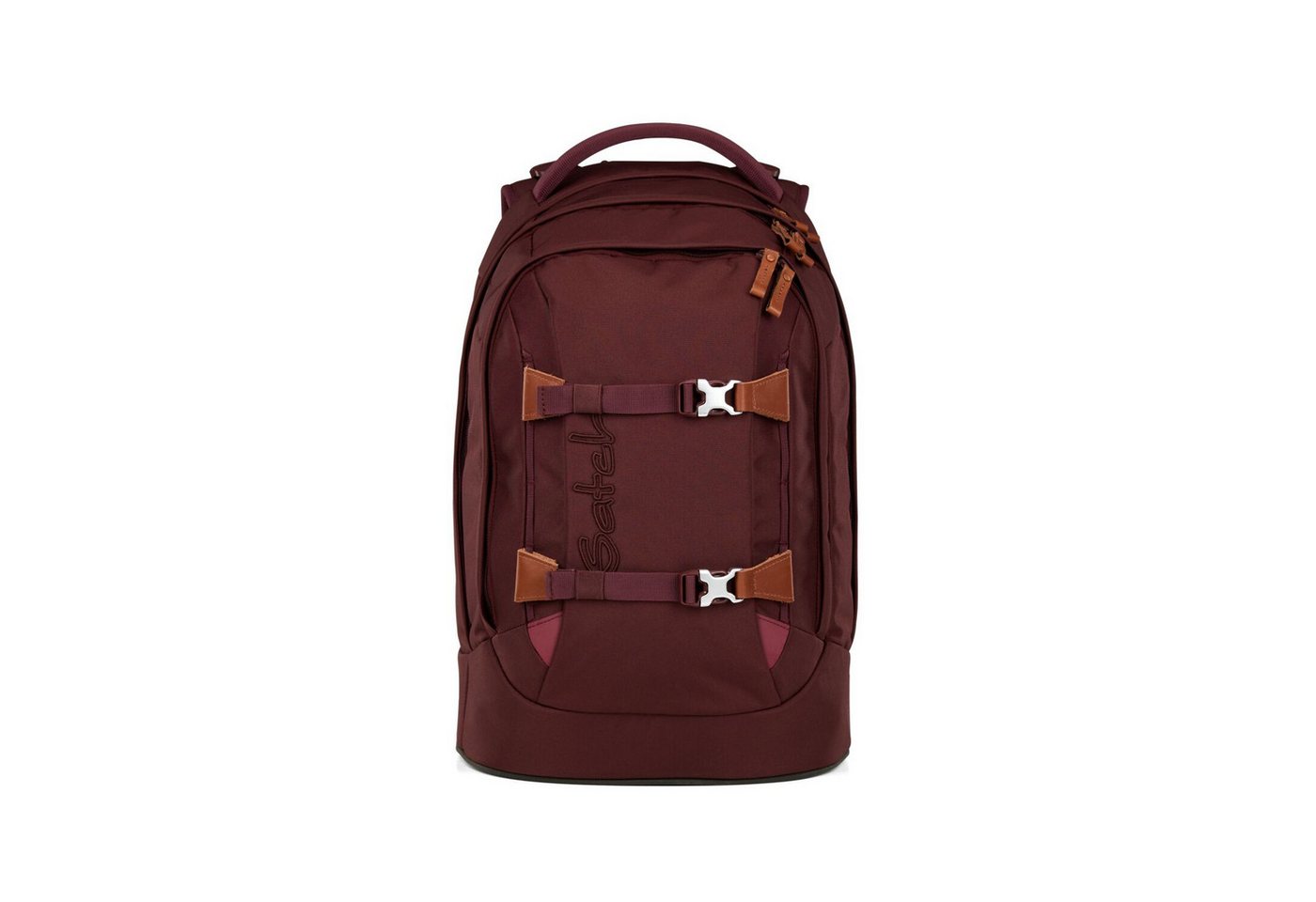 Satch Schulranzen Schulrucksack-Set PACK Nordic Ruby 3-teilig (3-teilig), ergonomisch, Your-Size-System: auf Körpergröße anpassbar – Bild 2 von 5