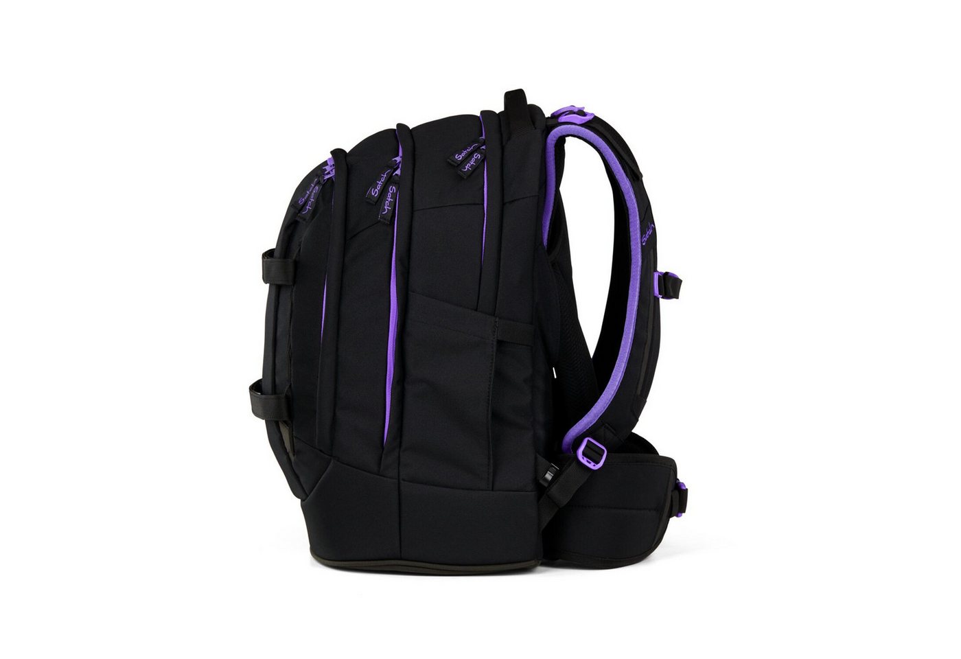 Satch Schulranzen Schulrucksack-Set PACK Purple Phantom 2-teilig (2-teilig), ergonomisch, Your-Size-System: auf Körpergröße anpassbar – Bild 5 von 5