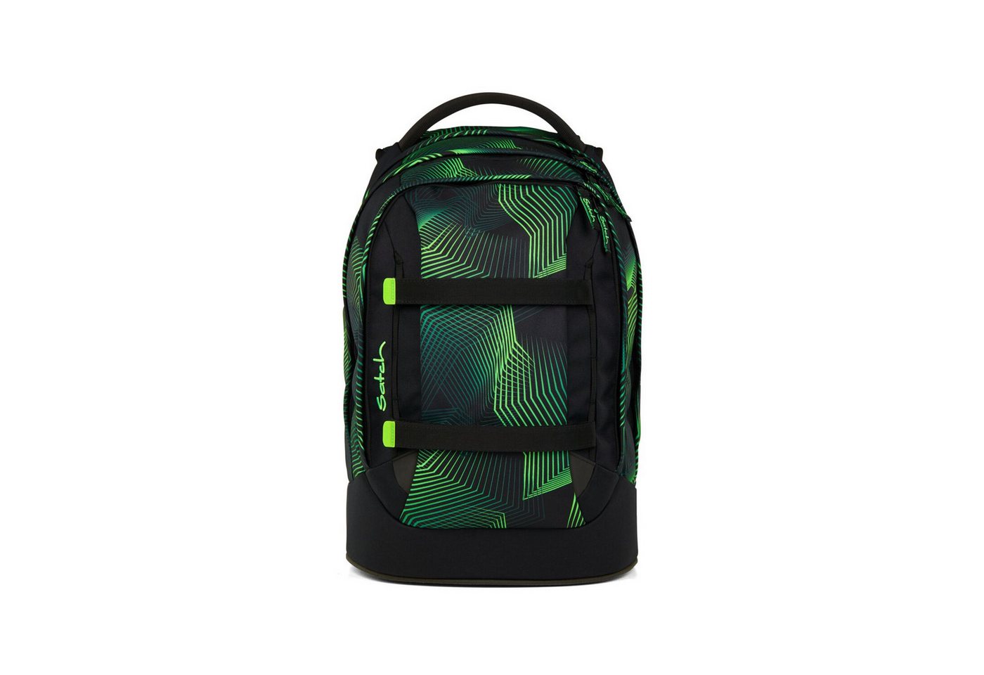 Satch Schulranzen Schulrucksack-Set PACK Seismic Green 3-teilig (3-teilig), ergonomisch, Your-Size-System: auf Körpergröße anpassbar – Bild 2 von 5