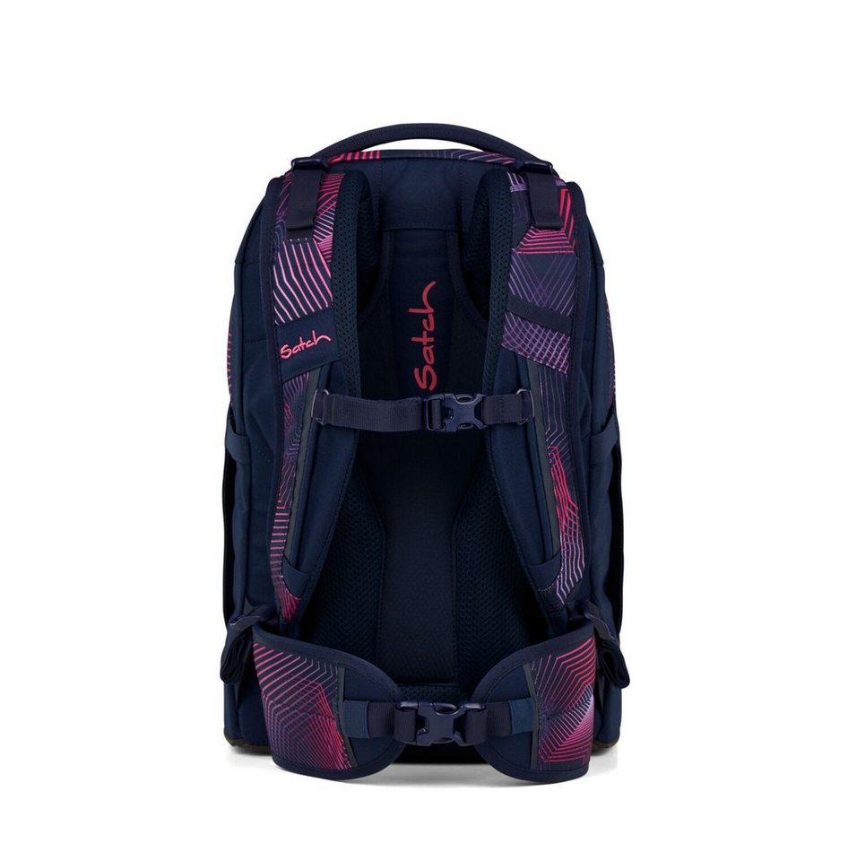 Satch Schulranzen Schulrucksack-Set PACK Seismic Pink 3-teilig (3-teilig), ergonomisch, Your-Size-System: auf Körpergröße anpassbar – Bild 4 von 5