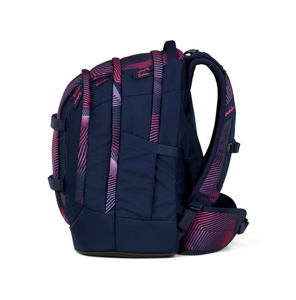 Satch Schulranzen Schulrucksack-Set PACK Seismic Pink 3-teilig (3-teilig), ergonomisch, Your-Size-System: auf Körpergröße anpassbar – Bild 5 von 5
