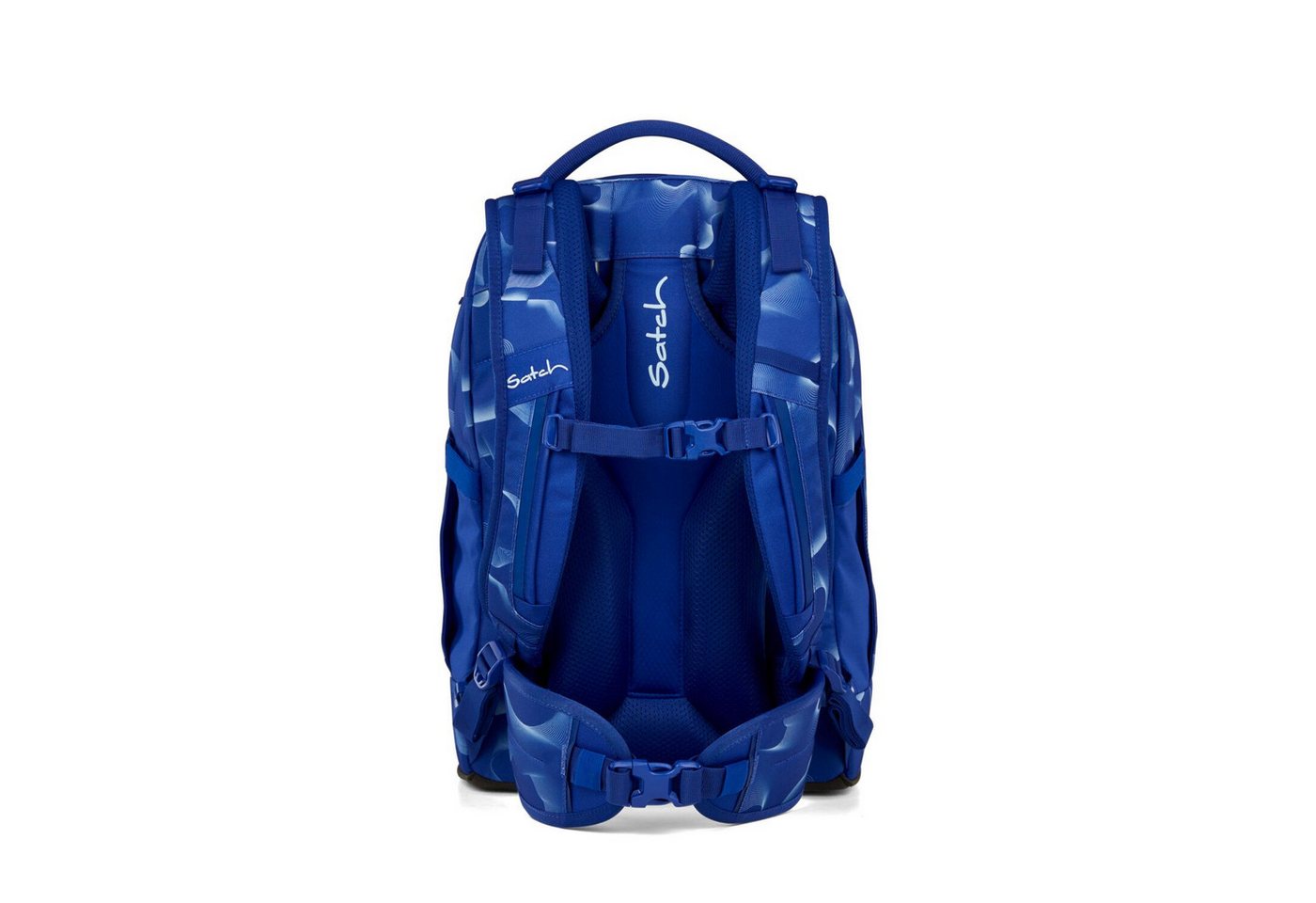 Satch Schulranzen Schulrucksack-Set PACK Vibrant Blue 3-teilig (3-teilig), ergonomisch, Your-Size-System: auf Körpergröße anpassbar – Bild 4 von 5