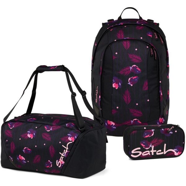 Satch Schulrucksack Air (3tlg., inkl. Schlamperbox und Sporttasche)