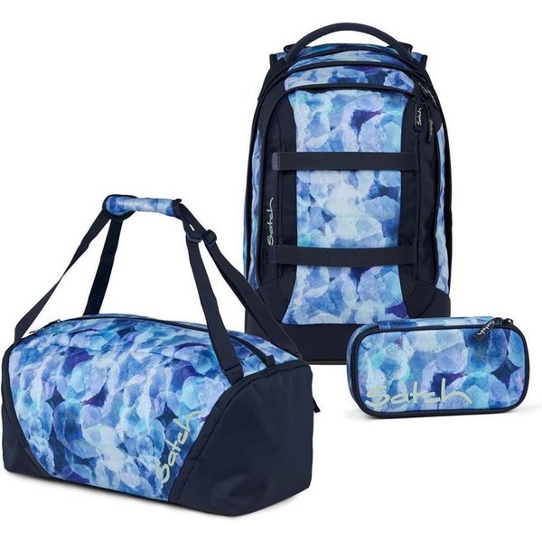 Satch Schulrucksack Pack (3tlg, inkl. Schlamperbox und Sporttasche)
