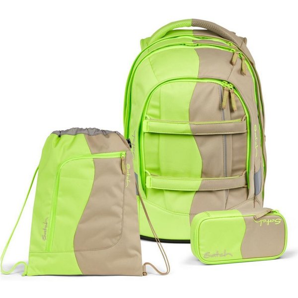 Satch Schulrucksack Pack (3tlg., inkl. Schlamperbox und Sportbeutel)