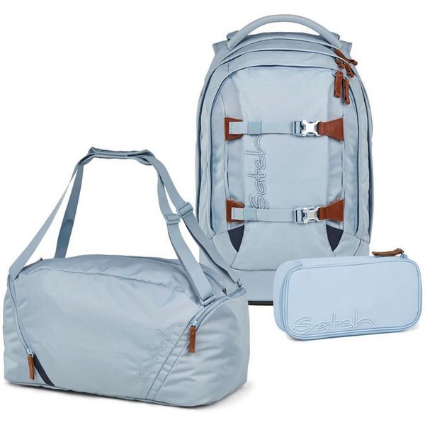 Satch Schulrucksack Pack (3tlg, inkl. Schlamperbox und Sporttasche)