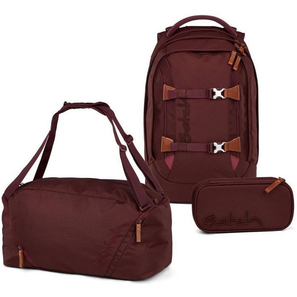Satch Schulrucksack Pack (3tlg, inkl. Schlamperbox und Sporttasche)