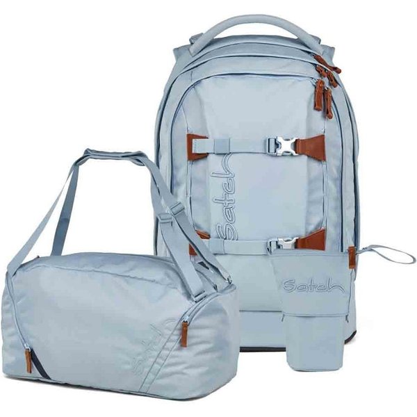 Satch Schulrucksack Pack (3tlg., inkl. Pencil Slider und Sporttasche)