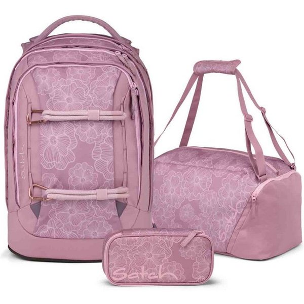 Satch Schulrucksack Pack (3tlg, inkl. Schlamperbox und Sporttasche)