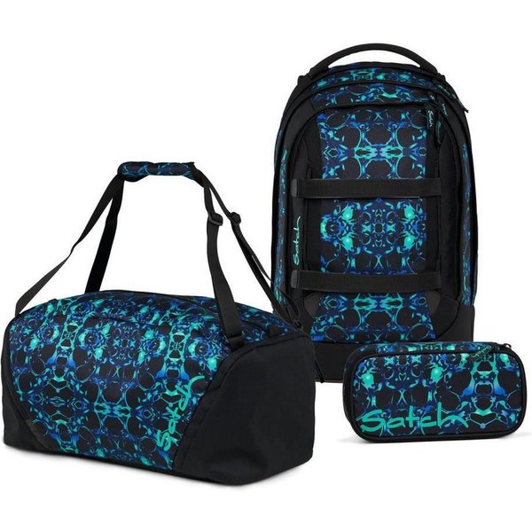 Satch Schulrucksack Pack (3tlg, inkl. Schlamperbox und Sporttasche)