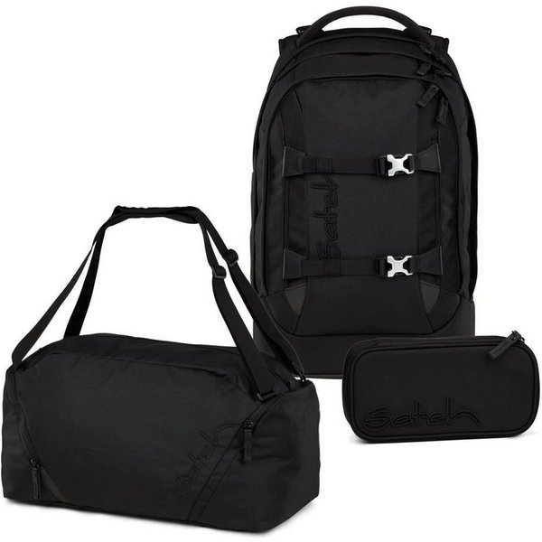 Satch Schulrucksack Pack (3tlg, inkl. Schlamperbox und Sporttasche)