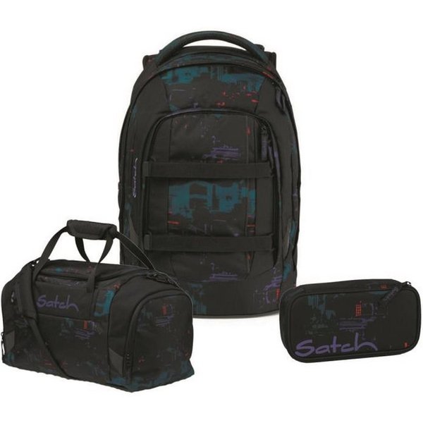 Satch Schulrucksack Pack (3tlg., inkl. Schlamperbox und Sporttasche)