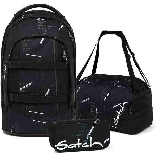 Satch Schulrucksack Pack (3tlg., inkl. Schlamperbox und Sporttasche)