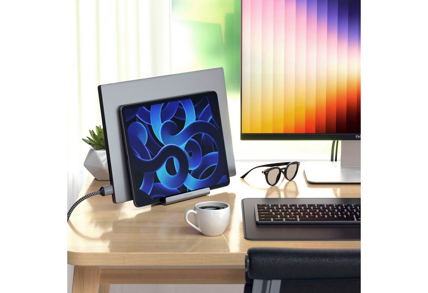 Satechi Halterung Dual Vertical Laptop Stand, (bis 15 Zoll) – Bild 4 von 5