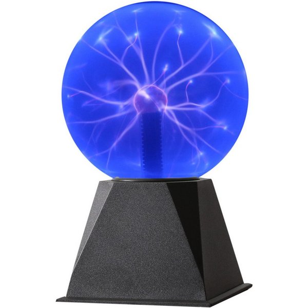 SATISFIRE LED Dekolicht Plasmakugel Plasmaball magisch BlitzShow Automatik Musiksteuerung blau, blau