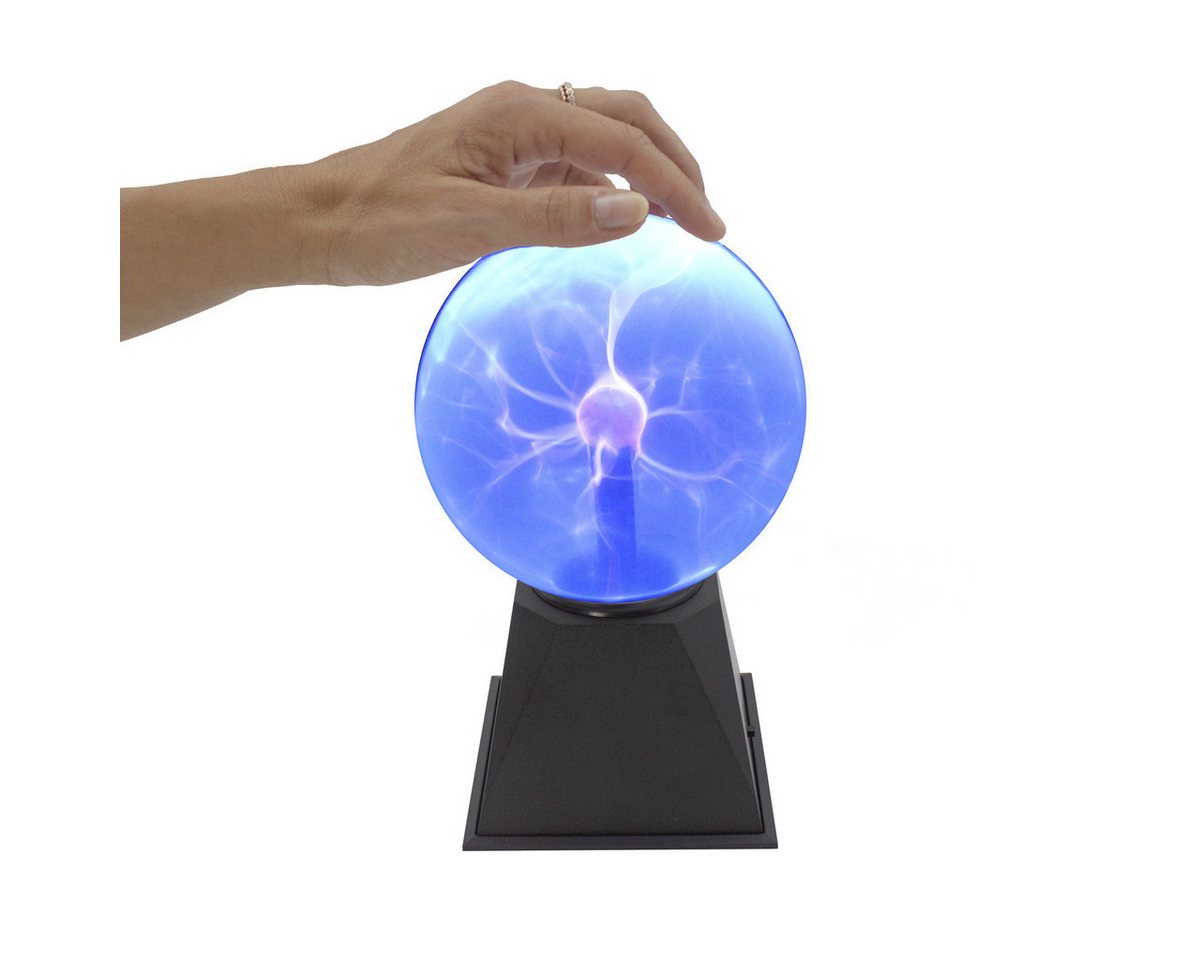 SATISFIRE LED Dekolicht Plasmakugel Plasmaball magisch BlitzShow Automatik Musiksteuerung blau, blau – Bild 2 von 5