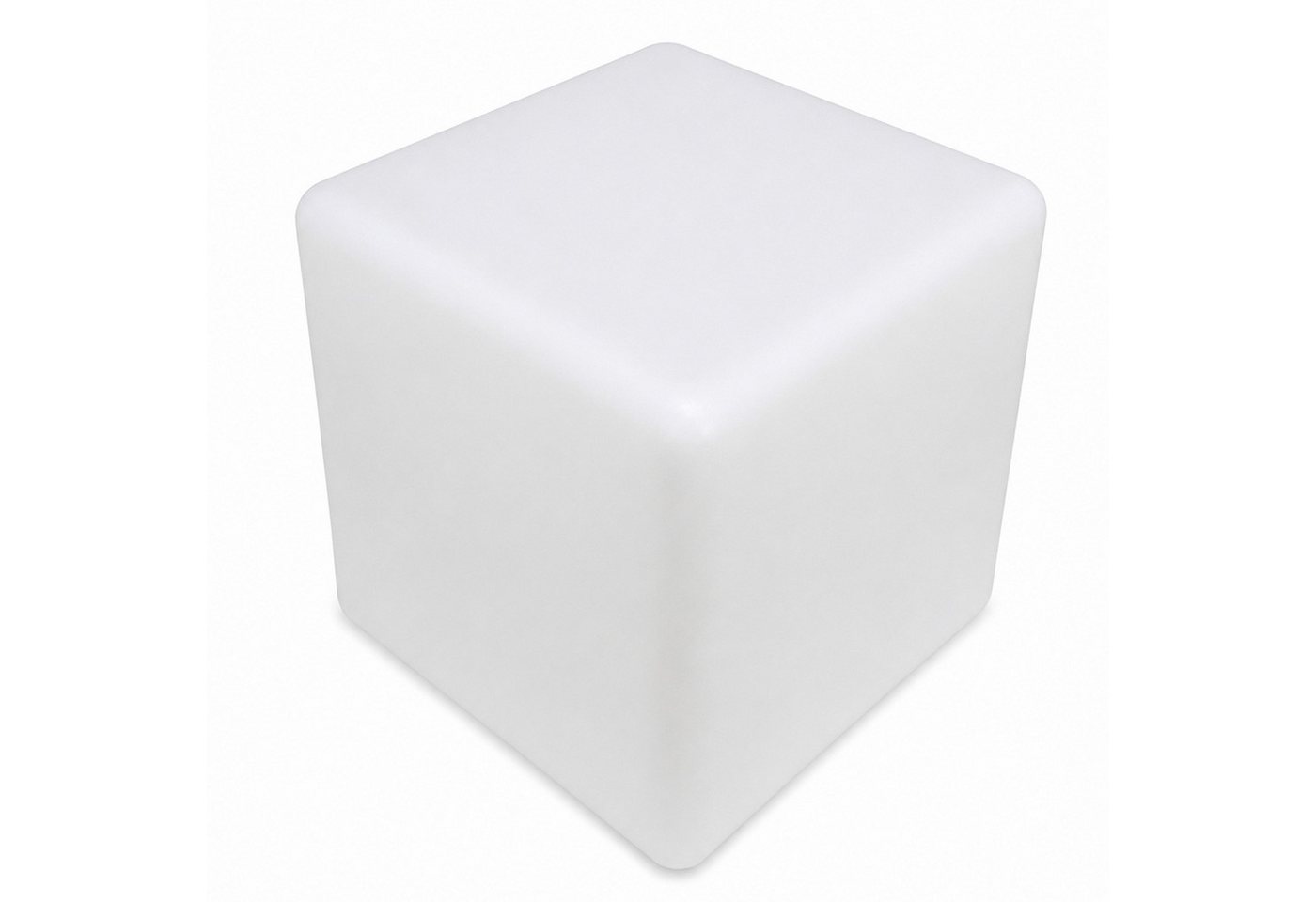 SATISFIRE LED Würfel LED Leuchtwürfel Cube 50x50cm E27 warmweiß outdoor Beistelltisch, LED Classic, warmweiß (2100K bis 3000K) – Bild 2 von 3
