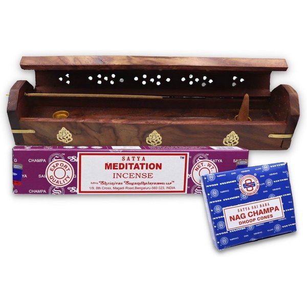 Satya Incense Räucherstäbchen-Halter Räucherstäbchen, Halter, Turm, Brett, Satya Räucherkegel, Räucherstäbchen Räucherkegel Satya Stäbchenhalter halter