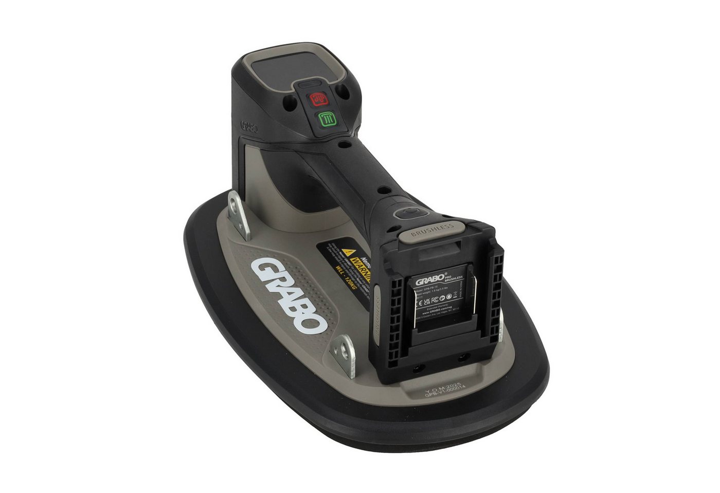 GRABO Saugheber GRABO Pro Brushless digitaler Saugheber, 120kg, Marken Akku-kompatibel, max. 120 kg Traglast, GPB, -], GRABO Brushless mit Funkfernbedienung in  – Bild 3 von 5